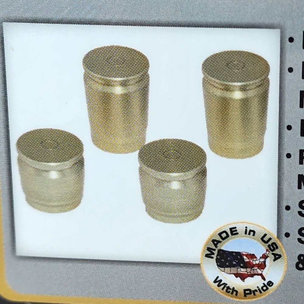 Pro Pad Inc. Brass Mounts (35500275) Docking Caps Set Of 4 Fits Harley Davidson